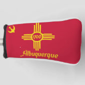 Flag Albuquerque, New Mexico Golf Head Cover Headcover (Vorderseite)
