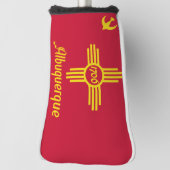 Flag Albuquerque, New Mexico Golf Head Cover Headcover (Rotieren 90)
