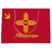 Flag Albuquerque, New Mexico Große Geschenktasche Große Geschenktüte (Vorderseite)