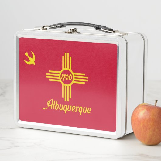 Flag Albuquerque, New Mexico Metal Lunch Box (Beispiel)
