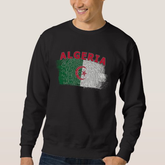 Flag Algeria Nationality State North Africa Sweatshirt (Vorderseite)