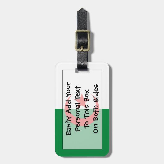 Flag Algerien Easy ID Gepäckanhänger (Vorderseite vertikal)