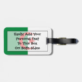 Flag Algerien Easy ID Gepäckanhänger (Rückseite horizontal)