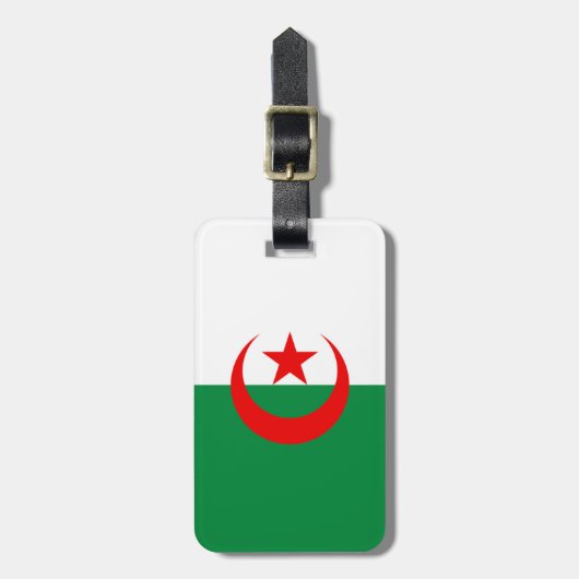 Flag Algerien Easy ID Gepäckanhänger (Vorderseite vertikal)
