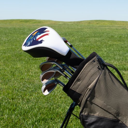 Flag American Blad Eagle Golf Headcover (In SItu)