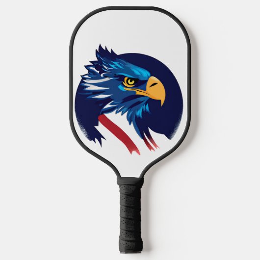 Flag American Blad Eagle Pickleball Schläger (Vorderseite)