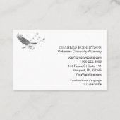 *~* Flag American Eagle Gray Gray The Black USA Visitenkarte (Rückseite)