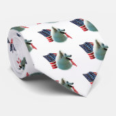 Flag American Eskimo Krawatte (Gerollt)