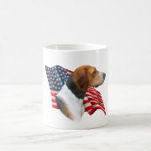 Flag American Foxhound Kaffeetasse (Mittel)