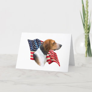 Flag American Foxhound Karte