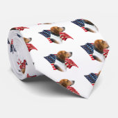 Flag American Foxhound Krawatte (Gerollt)