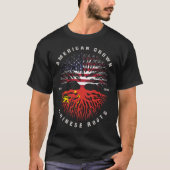 Flag "American Groots Chinese Roots China" T-Shirt (Vorderseite)