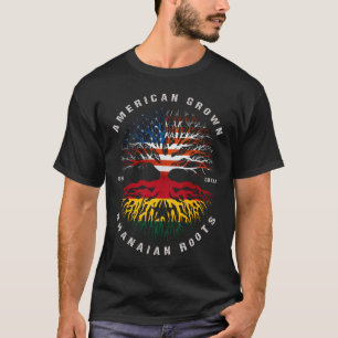 Flag "American Grown Ghanaian Roots Ghana" T-Shirt