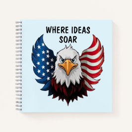 Flag American USA Eagle Notizblock
