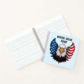 Flag American USA Eagle Notizblock (Innenseite)