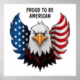 Flag American USA Eagle Poster