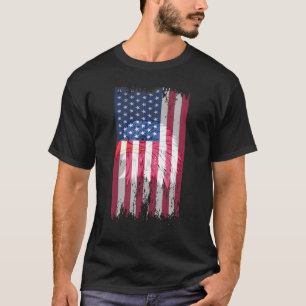 Flag American Vintag Eagle Vintag USA T-Shirt