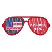 Flag Amerika 1776 Partybrille (Vorderseite)