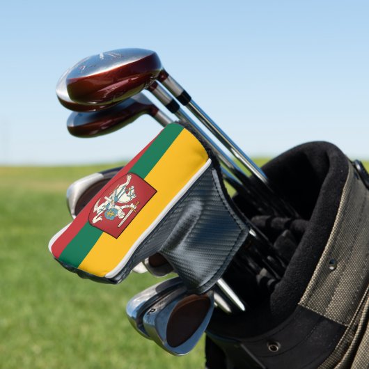 Flag and coat of arms of Lithuania Golf Headcover (In Situ)