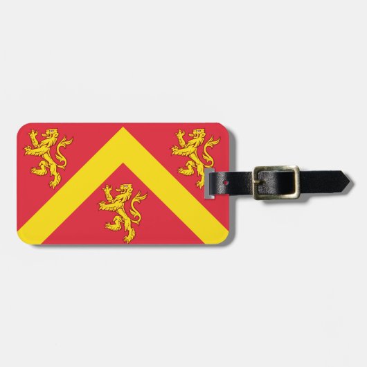 Flag Anglesey Gepäckmarke Gepäckanhänger (Vorderseite horizontal)