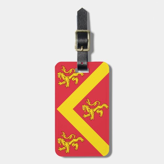 Flag Anglesey Gepäckmarke Gepäckanhänger (Vorderseite vertikal)