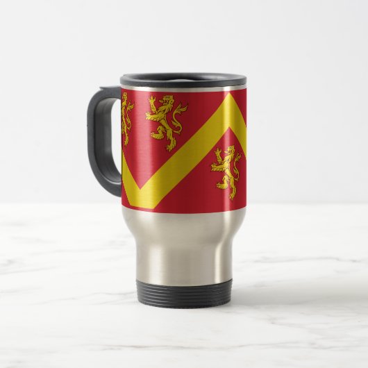 Flag Anglesey Travel Mug Reisebecher (Vorderseite Links)