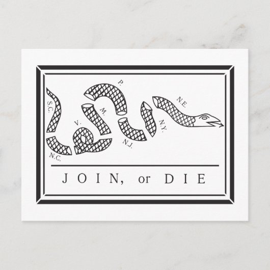 Flag anschließen oder Die Postkarte (Vorderseite)