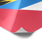 Flag. Antigua und Barbuda - Poster (Ecke)