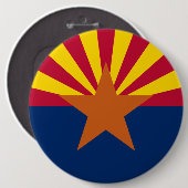 Flag Arizona, American The Copper Staat Button (Vorne & Hinten)