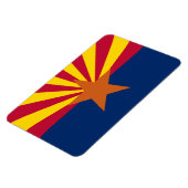 Flag Arizona, American The Copper Staat Magnet (Linke Seite)