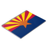 Flag Arizona, American The Copper Staat Notizblock (Linke Seite)