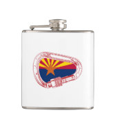 Flag Arizona Klettergarten Flachmann (Vorderseite)