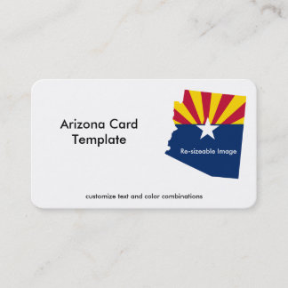 Flag Arizona Staat Business Card Visitenkarte