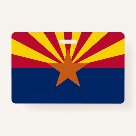 Flag Arizona: Stern, der Kupfer-Staat Ausweis (Vorderseite)