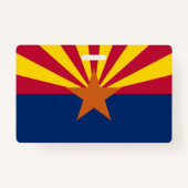 Flag Arizona: Stern, der Kupfer-Staat Ausweis (Rückseite)