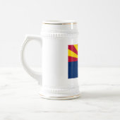 Flag Arizona: Stern, der Kupfer-Staat Bierglas (Links)