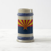 Flag Arizona: Stern, der Kupfer-Staat Bierglas (Mittel)