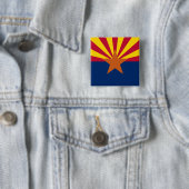 Flag Arizona: Stern, der Kupfer-Staat Button (Beispiel)