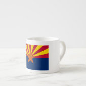 Flag Arizona: Stern, der Kupfer-Staat Espressotasse (Vorderseite Rechts)