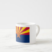 Flag Arizona: Stern, der Kupfer-Staat Espressotasse (Vorderseite Rechts)