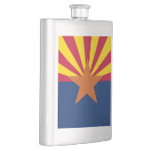 Flag Arizona: Stern, der Kupfer-Staat Flachmann (Rechts)