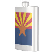 Flag Arizona: Stern, der Kupfer-Staat Flachmann (Links)
