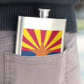 Flag Arizona: Stern, der Kupfer-Staat Flachmann (Beispiel)