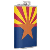 Flag Arizona: Stern, der Kupfer-Staat Flachmann (Rechts)