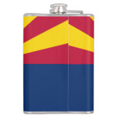 Flag Arizona: Stern, der Kupfer-Staat Flachmann (Rückseite)