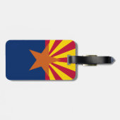 Flag Arizona: Stern, der Kupfer-Staat Gepäckanhänger (Rückseite horizontal)