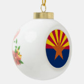 Flag Arizona: Stern, der Kupfer-Staat Keramik Kugel-Ornament (Links)