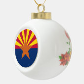 Flag Arizona: Stern, der Kupfer-Staat Keramik Kugel-Ornament (Rechts)