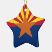 Flag Arizona: Stern, der Kupfer-Staat Keramik Ornament (Links)