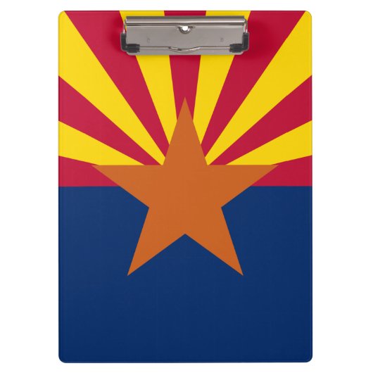 Flag Arizona: Stern, der Kupfer-Staat Klemmbrett (Vorderseite)